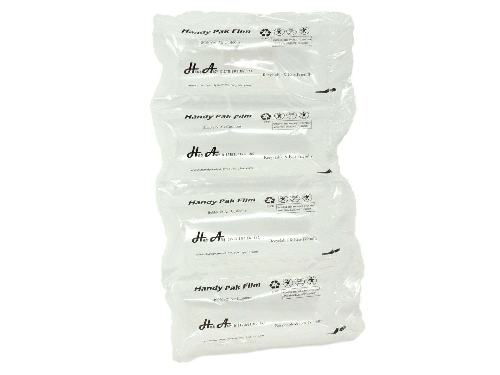 4x8 AIR PILLOW CUSHION FILM FOR MINI PAK'R MACHINE 656ft 200m ROLL NEW