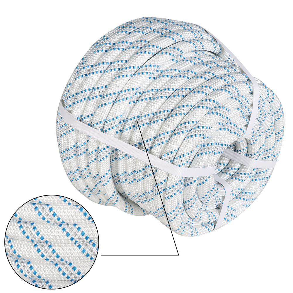 5/8" x 150 FT Double Braid Polyster Rope 11000lbs BREAKING STRENGTH Rigging Rope