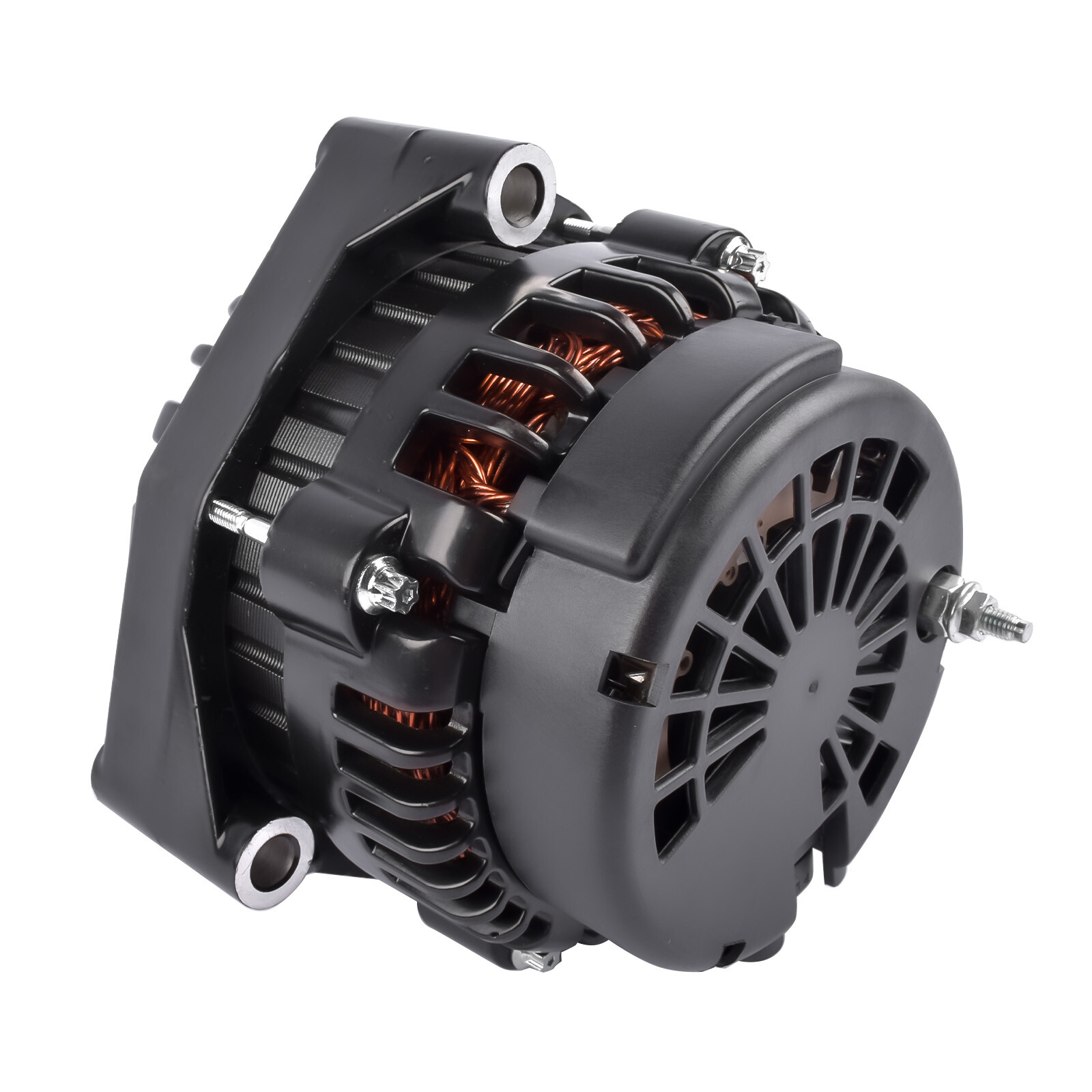 LS Truck 220A AD244 Black Alternator for Silverado Sierra 4.8 5.3 6.0L 1999-2006