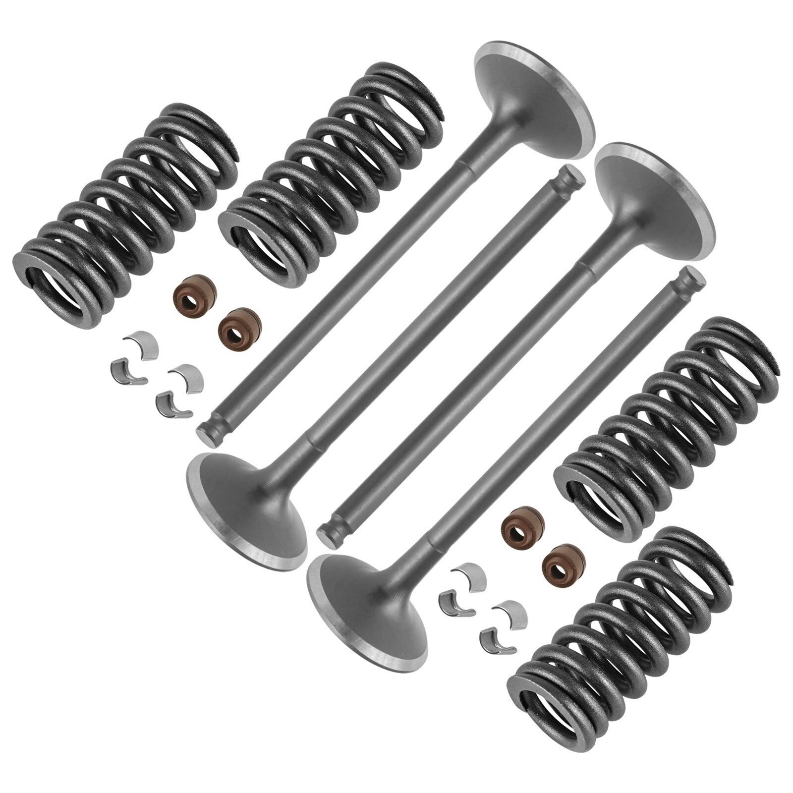 Caltric Exhaust & Intake Valve Kit For Honda CRF250R 2004 2005 2006 2007