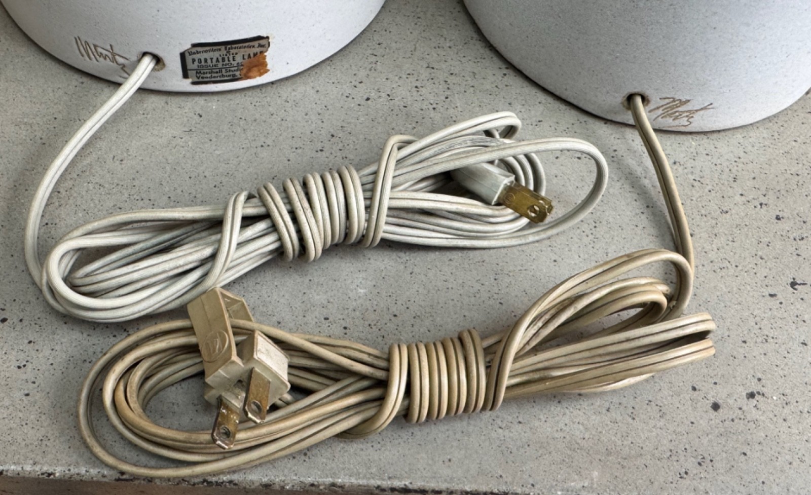 Vintage MCM MARTZ Ceramic Lamps Mid Century Modern Lighting 60s Marshall Studios