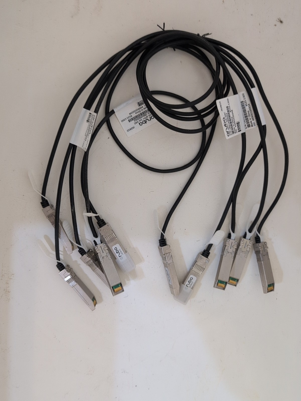 J9281D Lot Of 5 Genuine Aruba HPE 10G SFP+ to SFP+ 1m DAC Cable