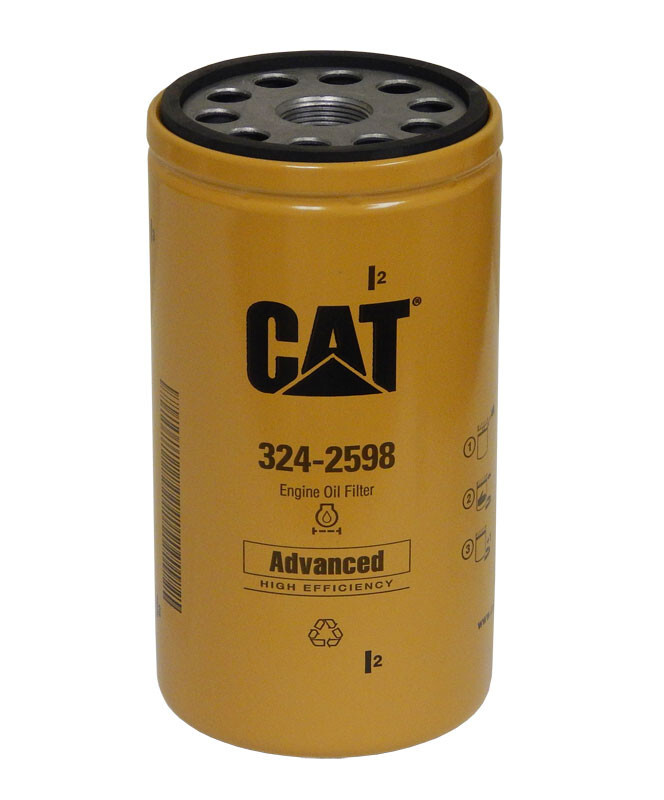 Caterpillar 324-2598 Advanced Efficiency 3116 and 3126 Diesel Engine Oil Filter