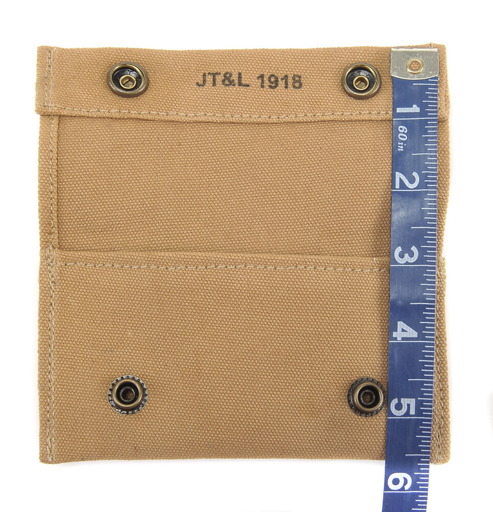 US WW1 M1910 First Aid Pouch Marked JT&L 1918