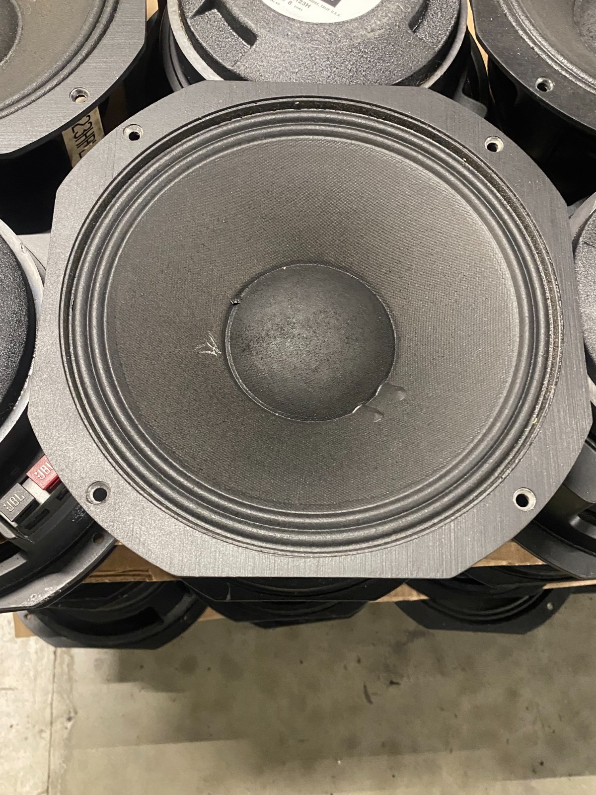 JBL 2123H 10" Midrange Transducer, Orange JBL Logo