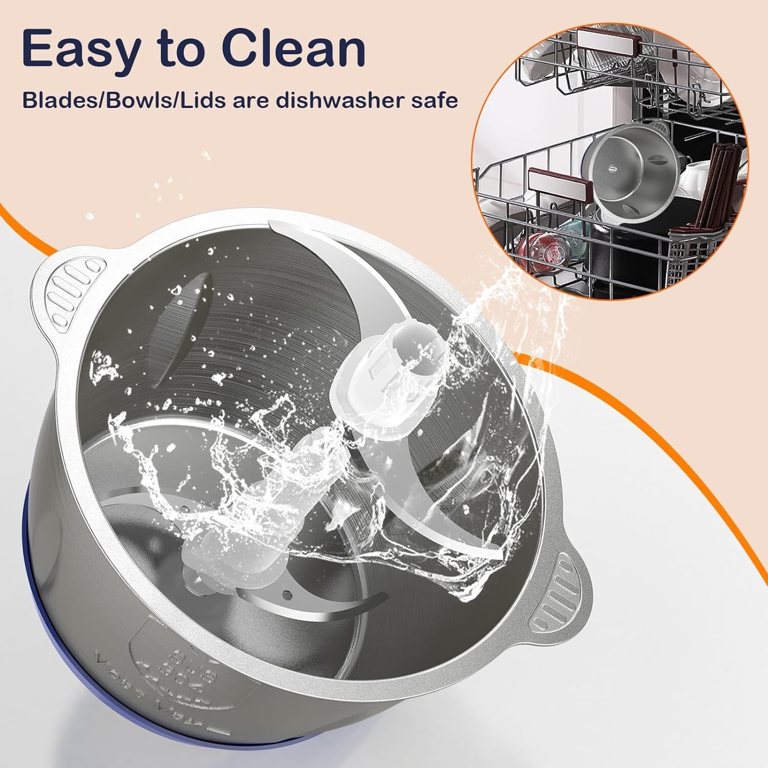 KOIOS 500W Powerful Electric Food Processor Kitchen Food Chopper Blender 8 Cups