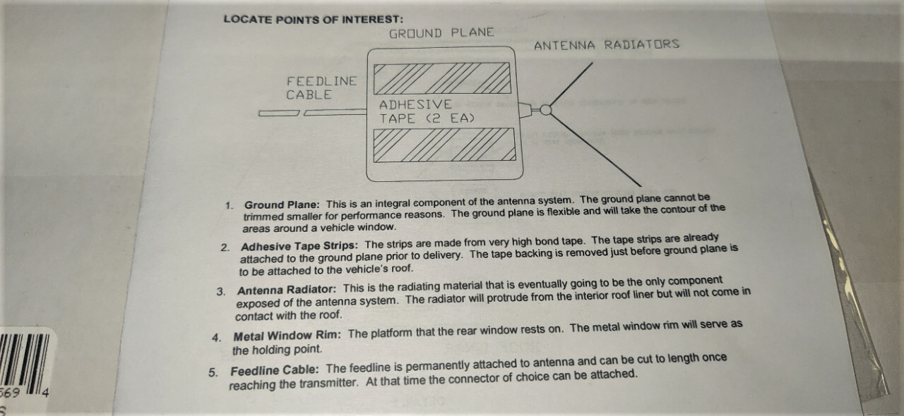 STI-CO CONCEALED RADIO/CELLULAR/MOBILE DATA ANTENNA CCAS-DB-7-800/PCS DUAL-BAND