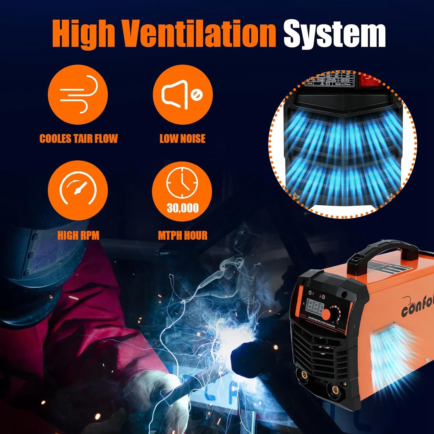 160A ARC Welder Machine MMA Welder 110V 220V Dual Voltage Digital Inverter IGBT