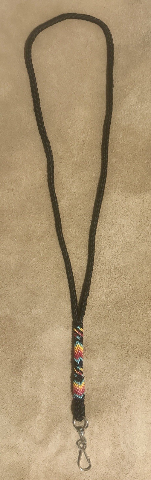 Native American Lakota Sioux Beaded Lanyard.
