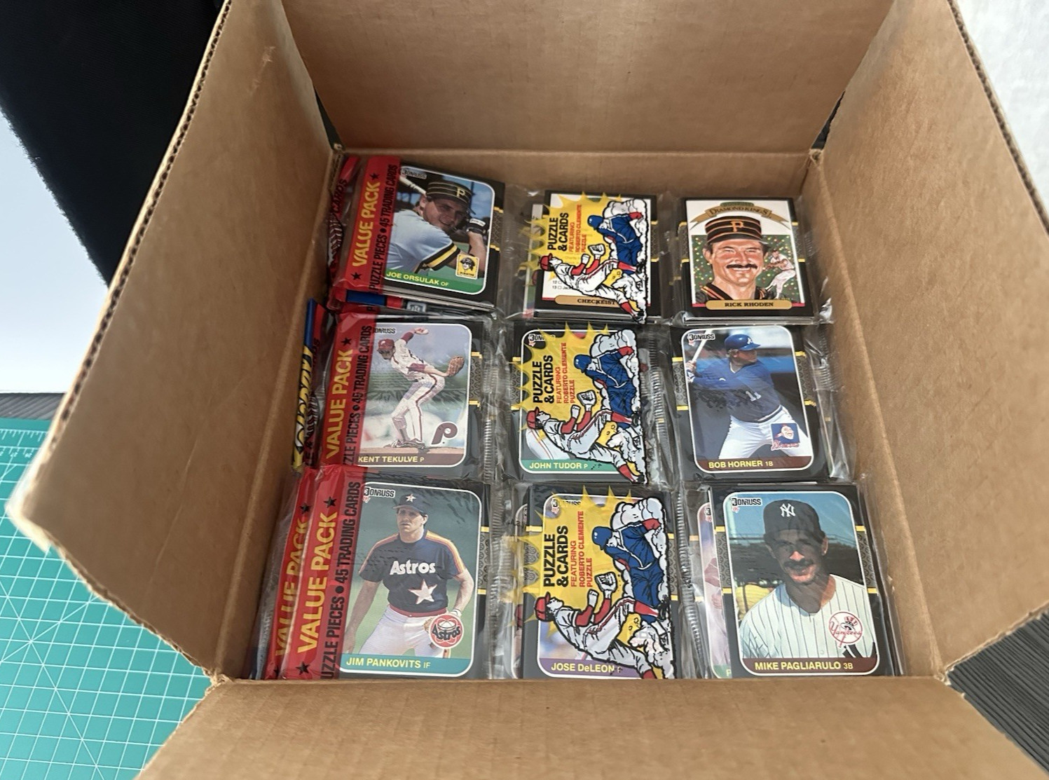 1987 Donruss Baseball Rack Packs - From an Unopened Case