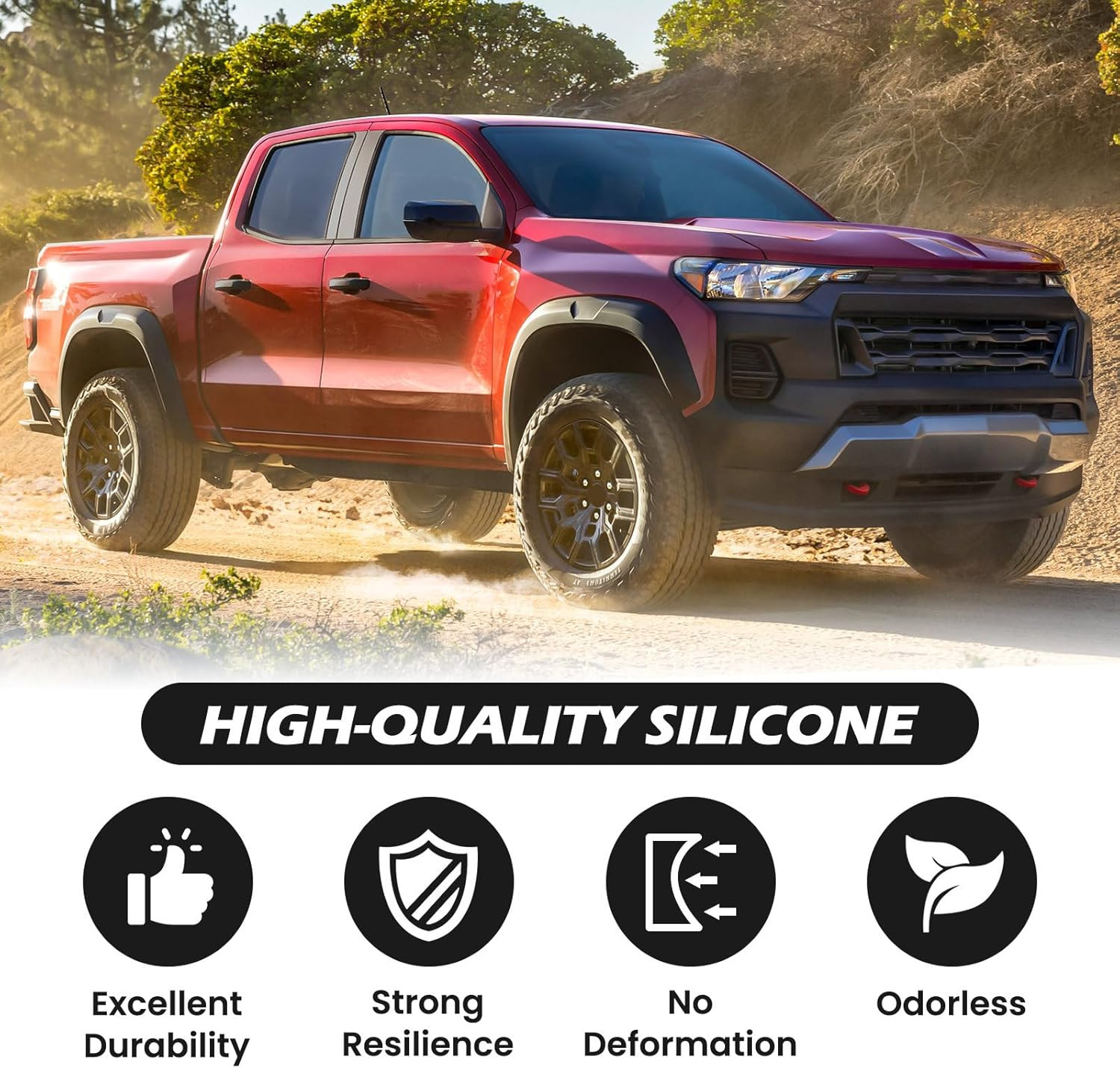 Tow Hooks Covers for Chevy Colorado Trailboss 2015-2026/GMC Canyon 2015-2022 (No