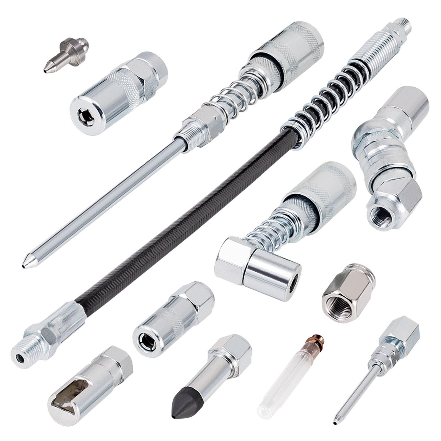 Carbyne 12 Piece Grease Gun Accessory Set | All-in-One Set Includes Couplers,...