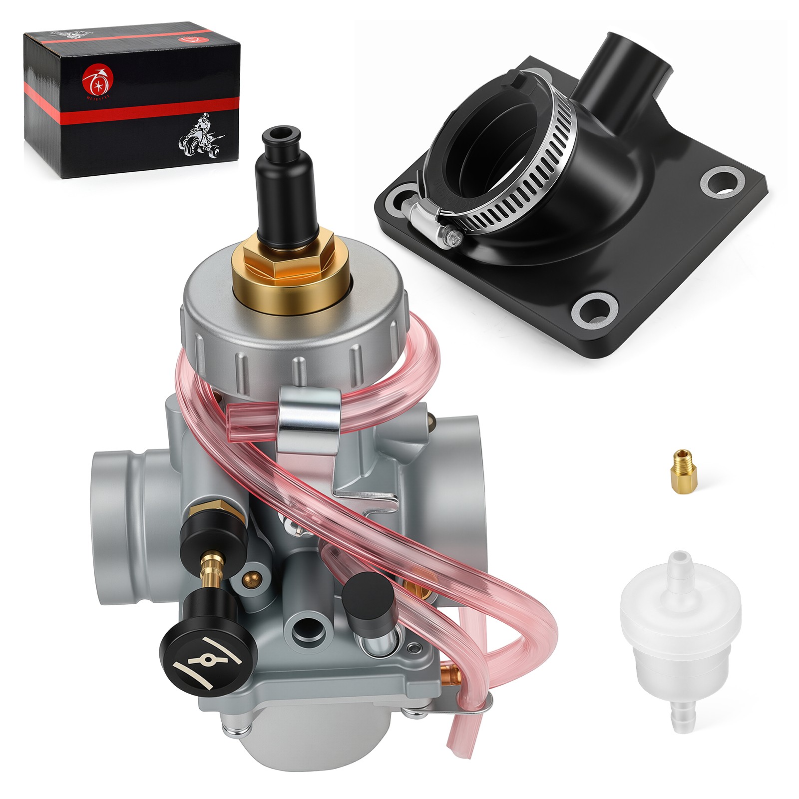 Carburetor Carb + Intake Manifold Boot For Yamaha Blaster 200 YFS200 1988 - 2006