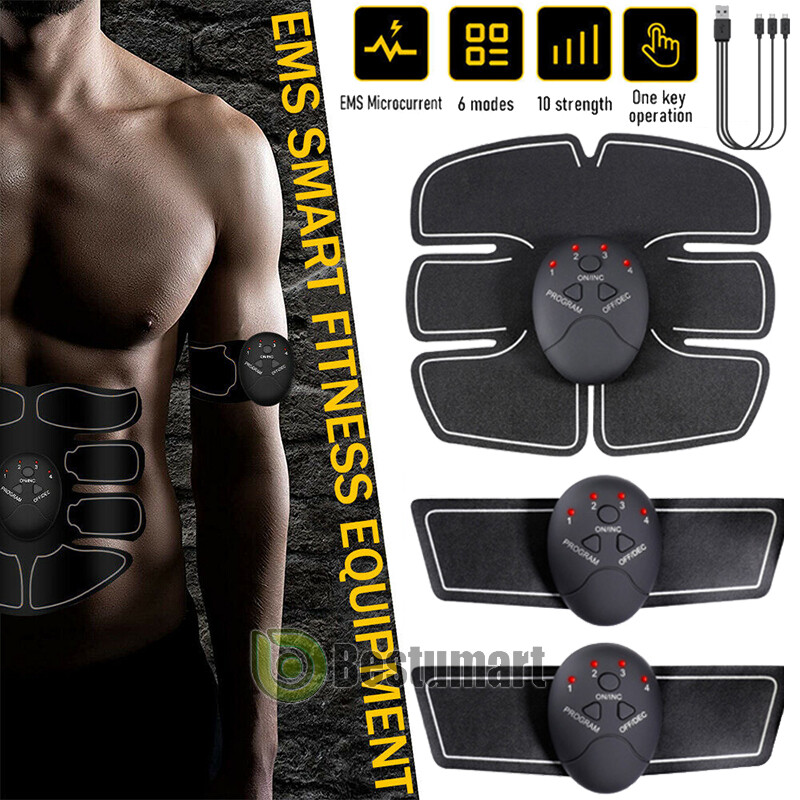 Ultimate EMS AB & Arms Muscle Simulator ABS Training Abdominal Trainer Pad Sets