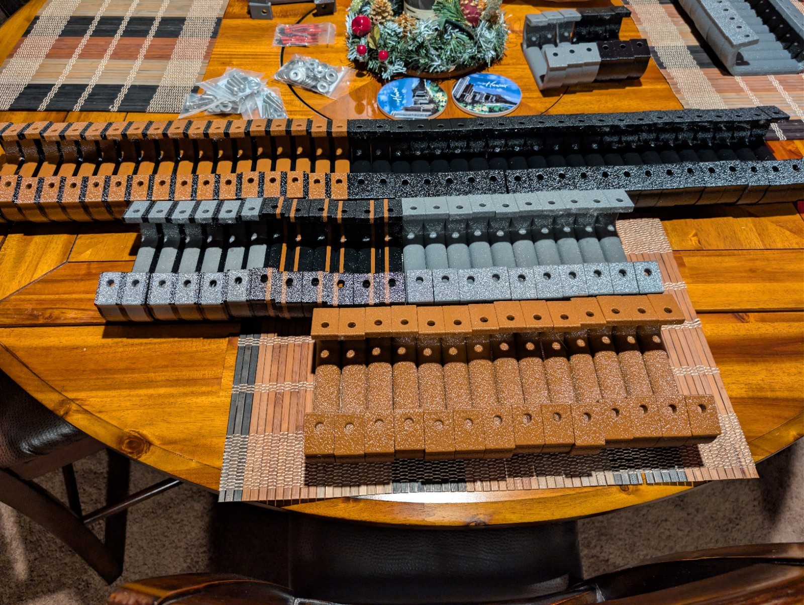 Cfmoto Highland U10 Pro 2025+ Driver Passenger Grab Handle (Black/Brown-Center)