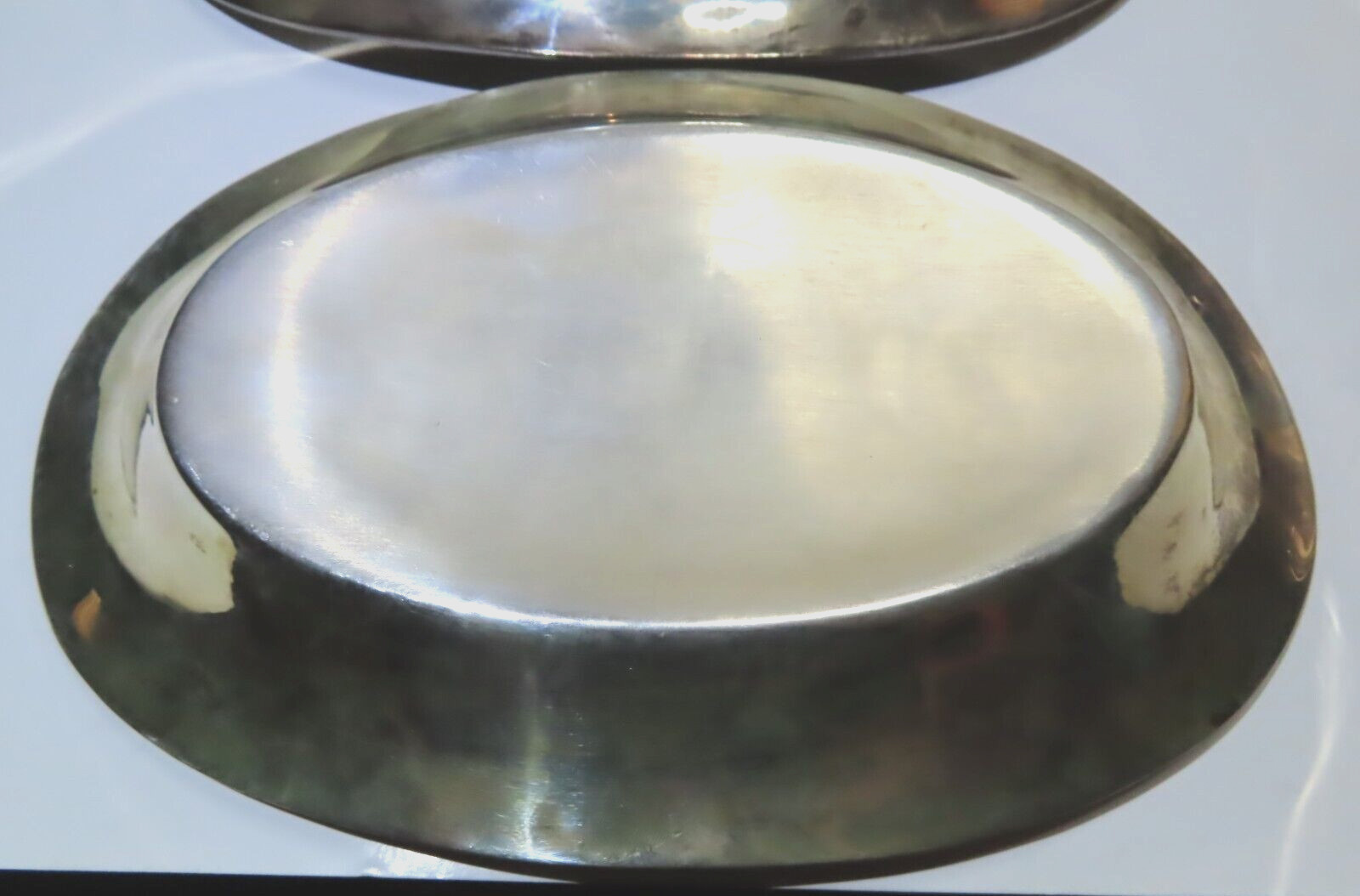 Vintage Silverplate (2) Oblong BREAD TRAYS or PLATTERS 11" x 6.75" Unmarked