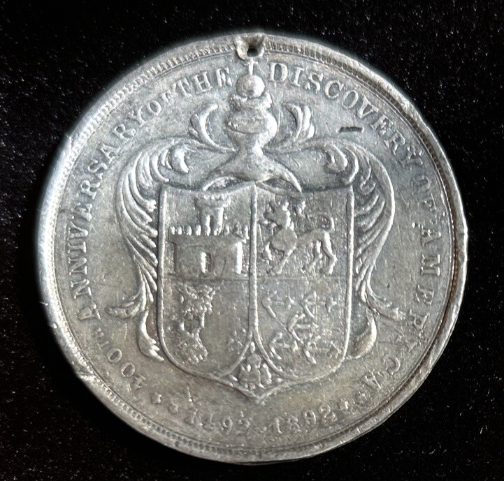 1492-1892 Discovery of America Christopher Columbus Bust So-Called Dollar HK-231