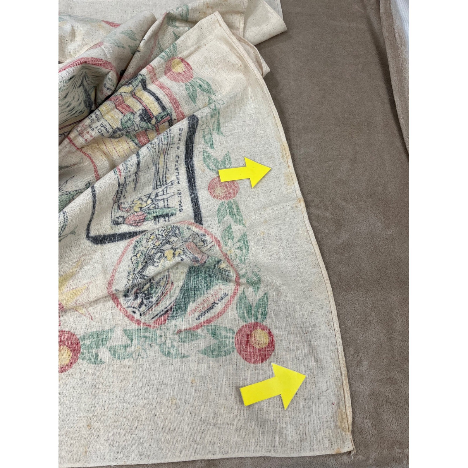 Vintage NOS California Muslin Tablecloth Collectible 1960-1970