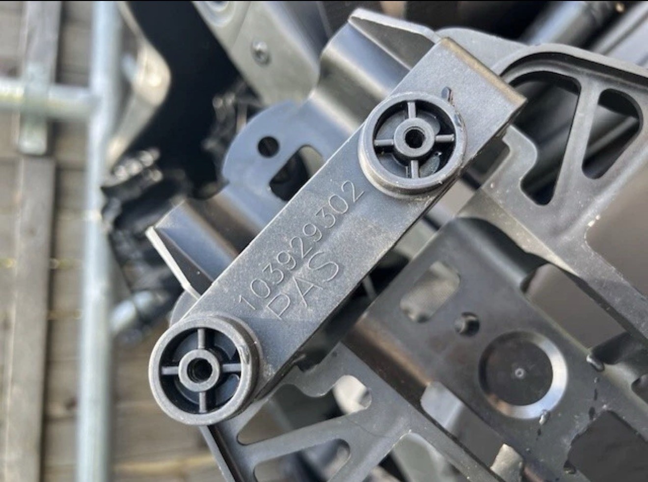 OEM Club Car Precedent Onward SAM Rear Basket 103952901 w/ Struts Bag Holder