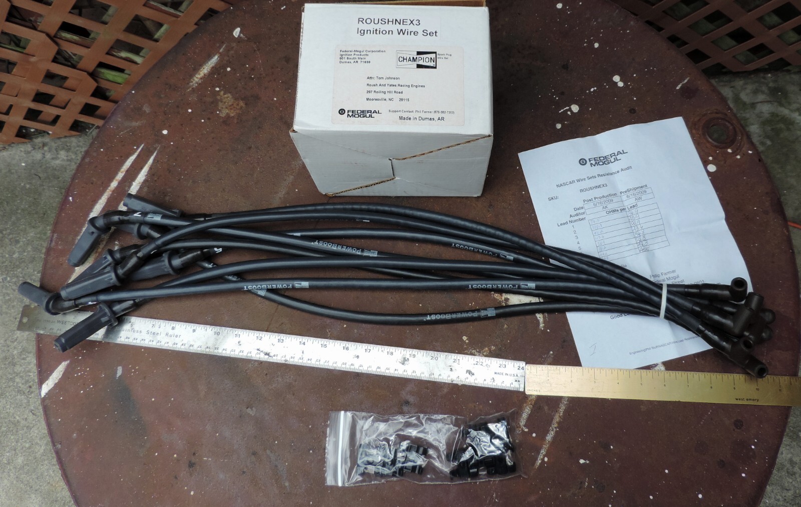 Champion NASCAR 8.8mm Power Boost Racing Spark Plug Wires New FORD V-8 FIT