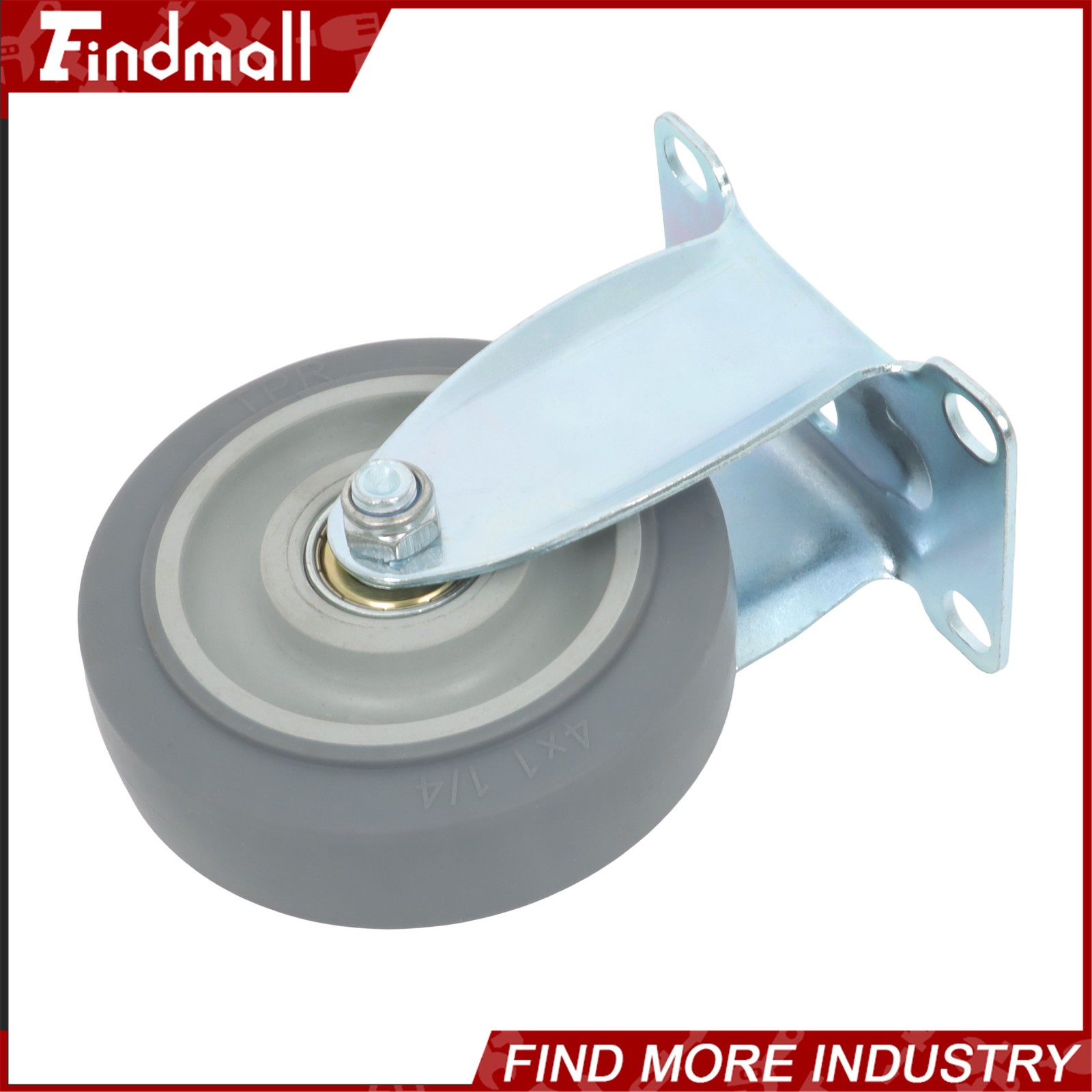 Findmall 4 Pcs 4" Swivel Caster Wheels (Two Straight, Two Diagonal Belt Brakes)