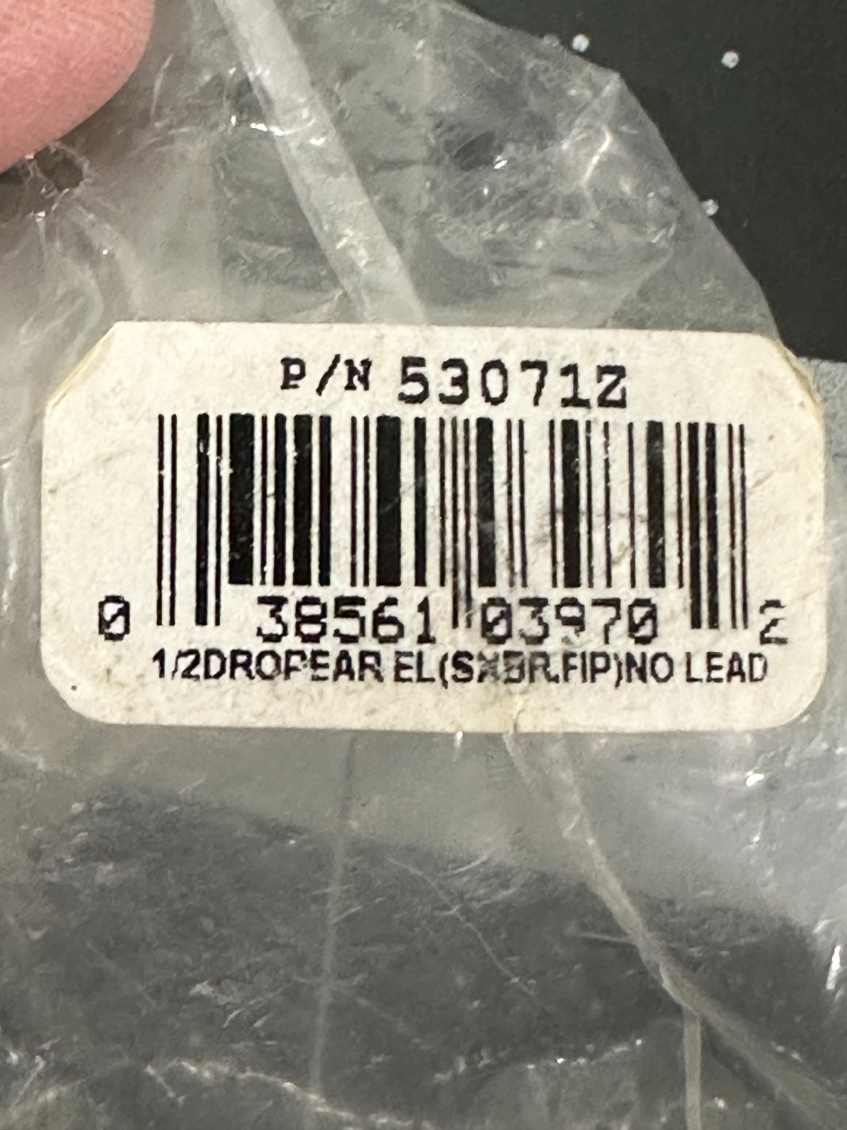 2-pack GENOVA 53071Z Drop Ear Elbow 1/2" Slip x 1/2" Female FIP brass fitting