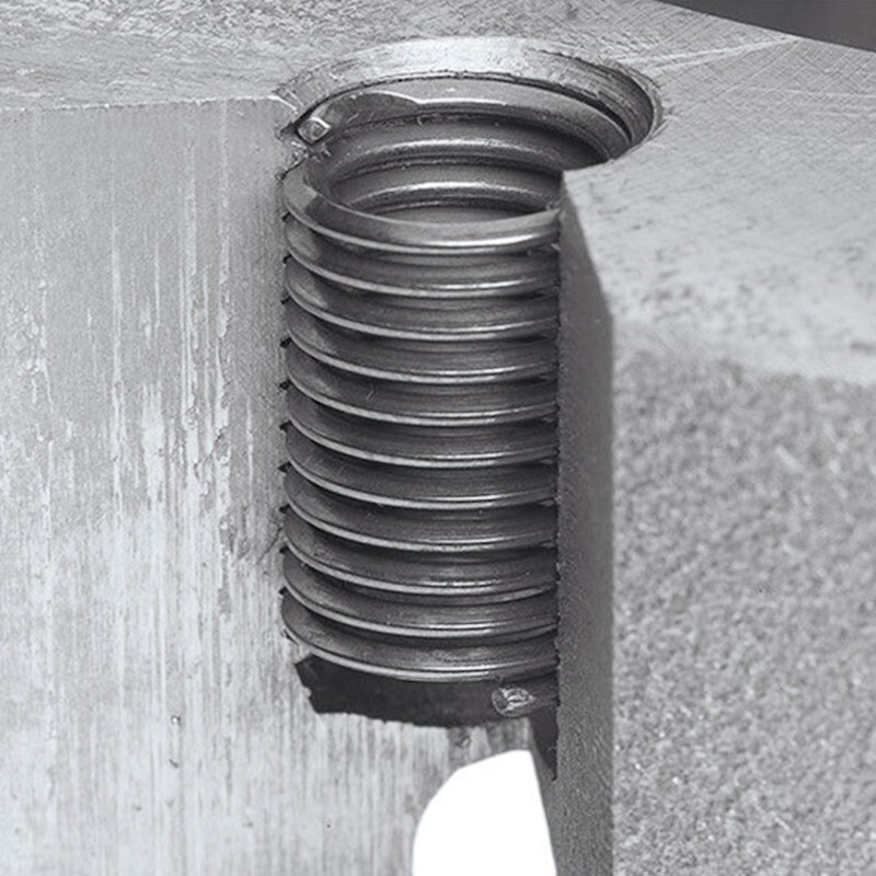 M12x1.25 Thread Repair Kit, 15PC Stainless Steel Helicoil Insert Set