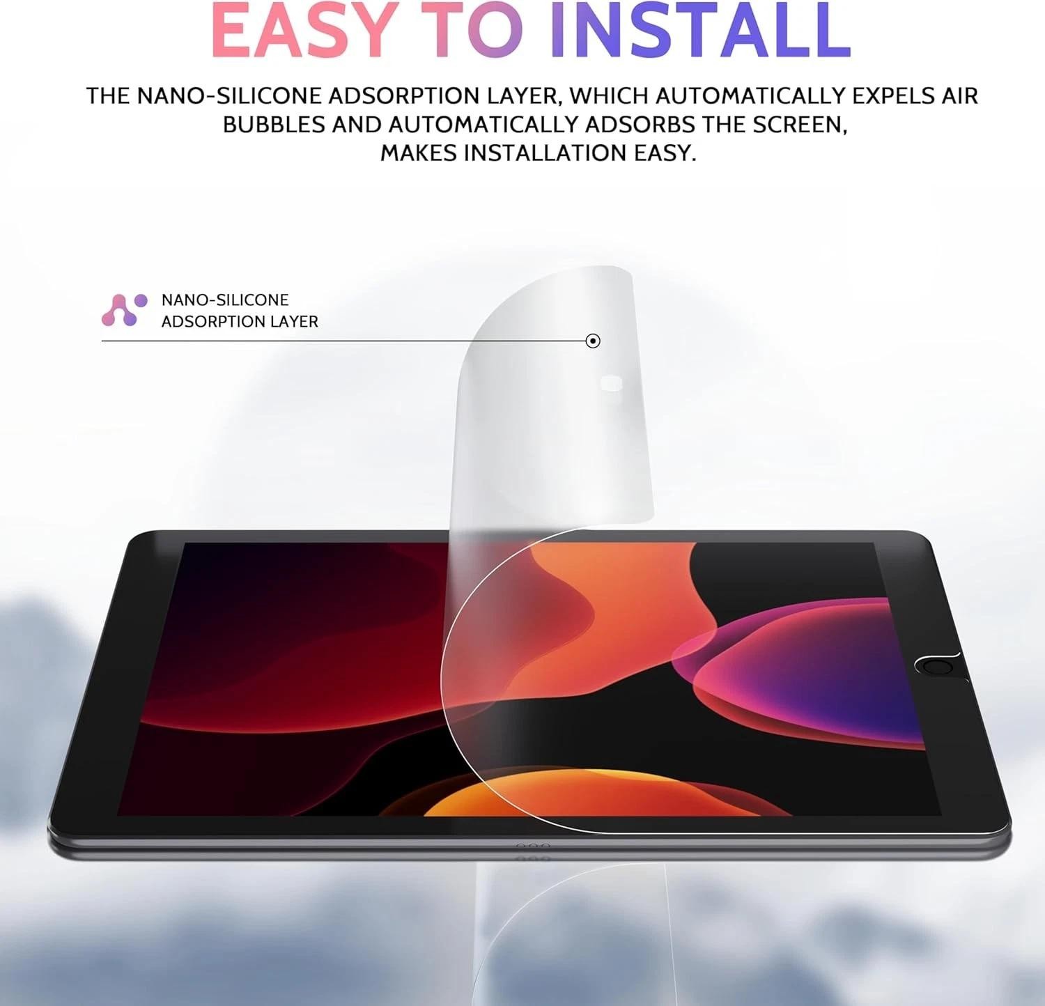 2 Pack Like Paper Screen Protector for Ipad 9th/8th/7th 10.2''(ipad 7/