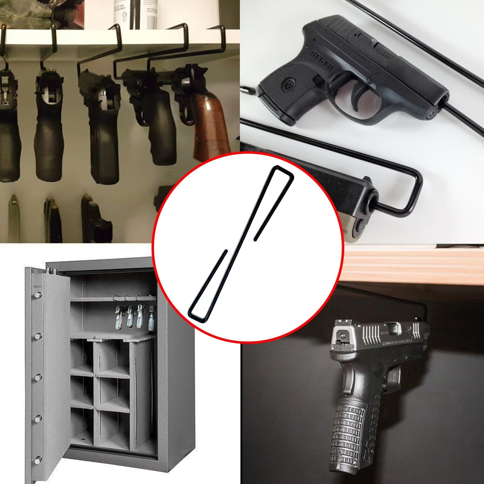 Pistol Rack for Gun Safe 10 PCS Handgun Rack Safe Accessories