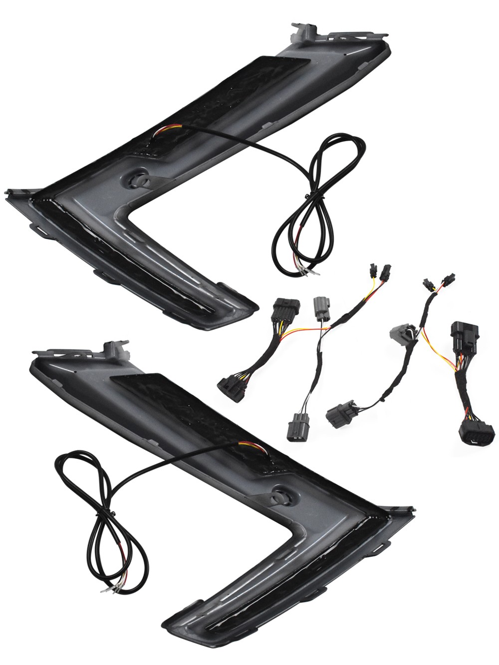 Pair For Honda CR-V CRV 2023-2025 LED DRL Fog Light Turn Signal With Sensor Hole