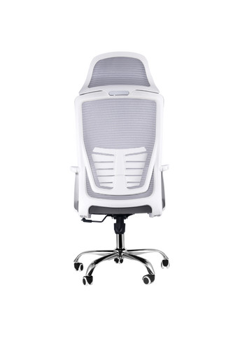 Home Office White Chair Ergonomic Desk Chair Mesh Computer Chair Lumbar Support