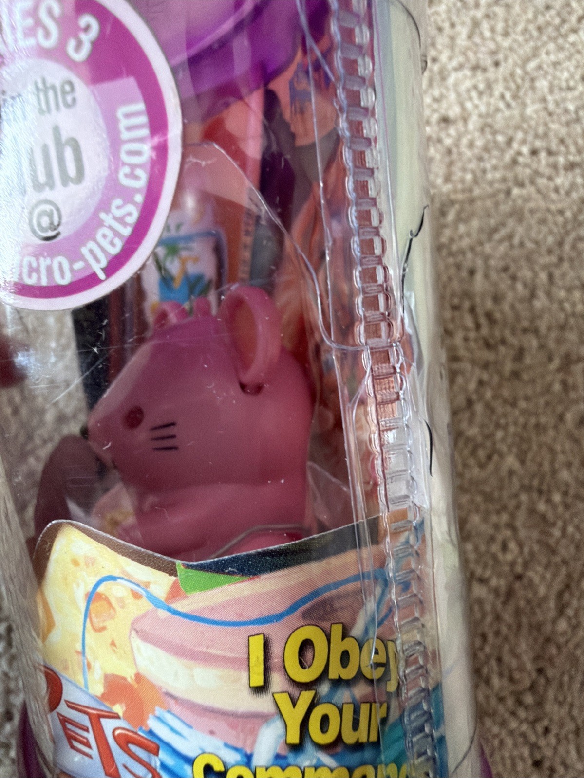 MicroPets Pink Mouse Pesto Series 3 2003 New Sealed