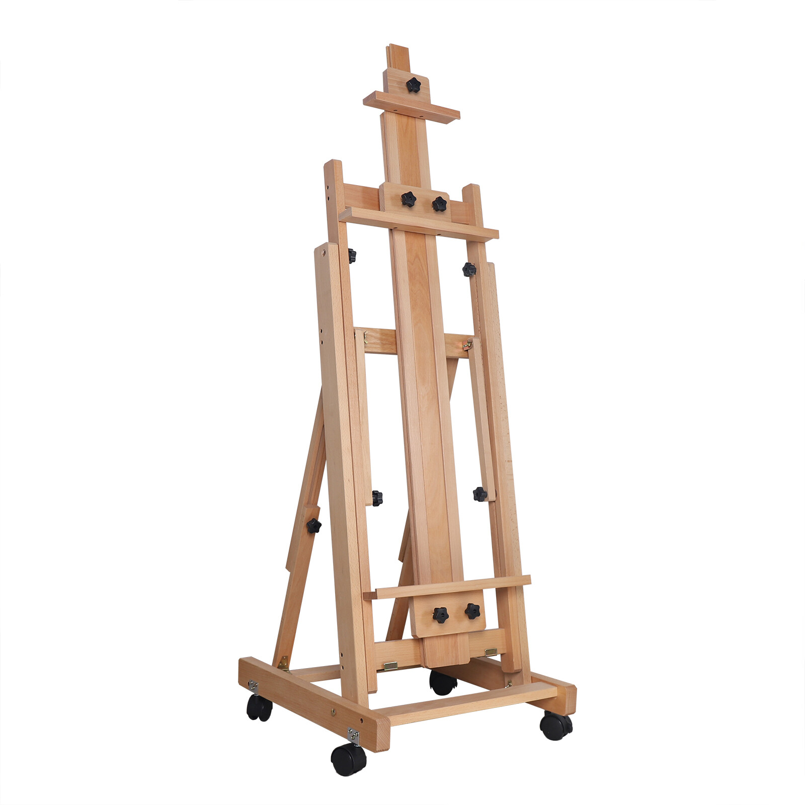 56 to 91" Adjustable Large Movable Artist Studio Easel Wooden Art Stand H-Frame