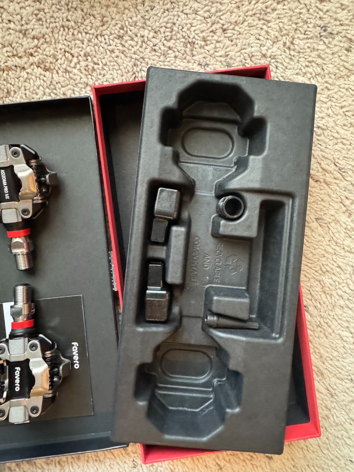 Favero Assioma Pro MX-2 Pedals - DUAL SIDED POWER METER PEDALS - NEW (OPEN BOX)