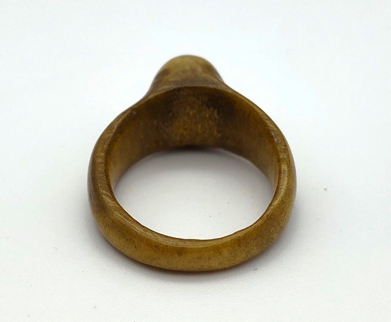 Antique 19th C. Inuit Eskimo Carved Seal Head Finger Ring