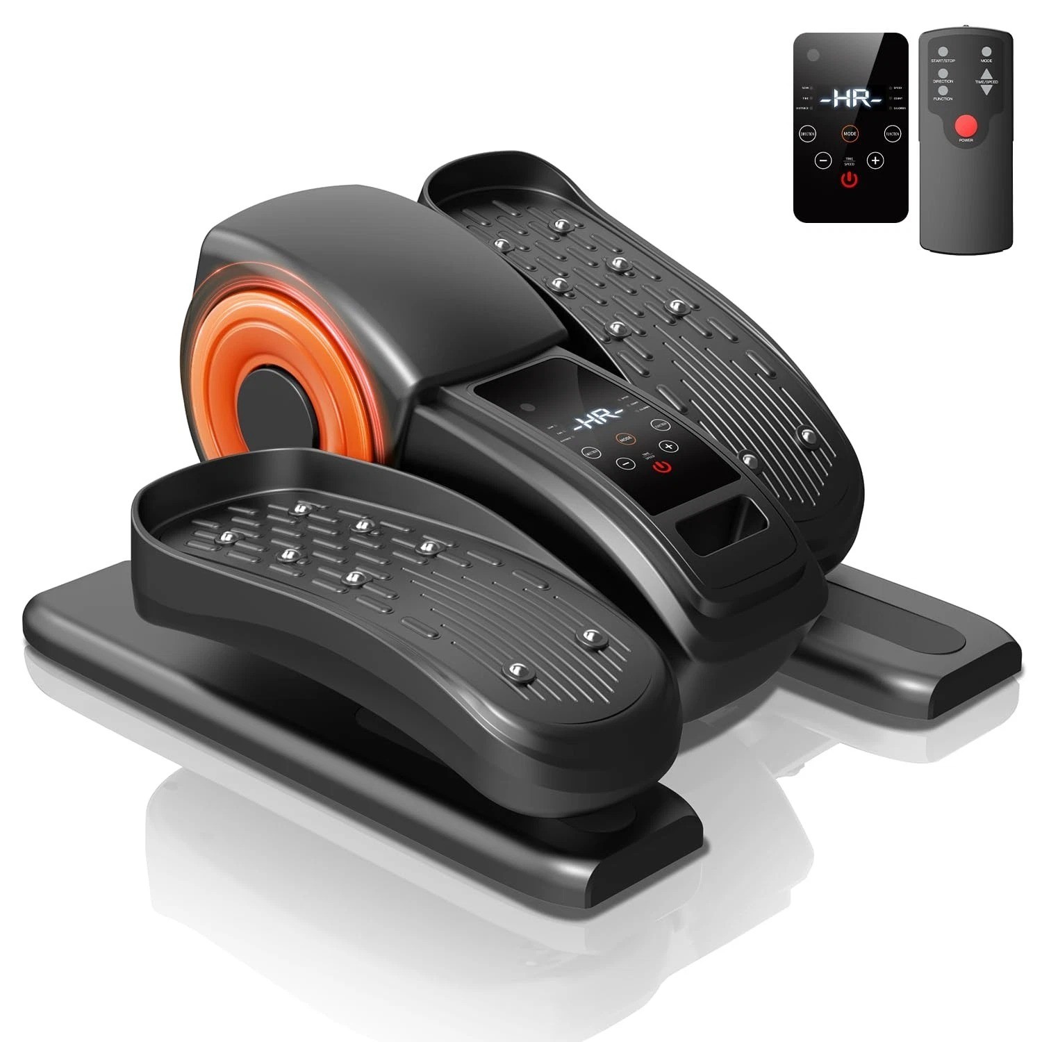 Under Desk Elliptical Machine – Electric Seated Pedal Exerciser 12 Speeds