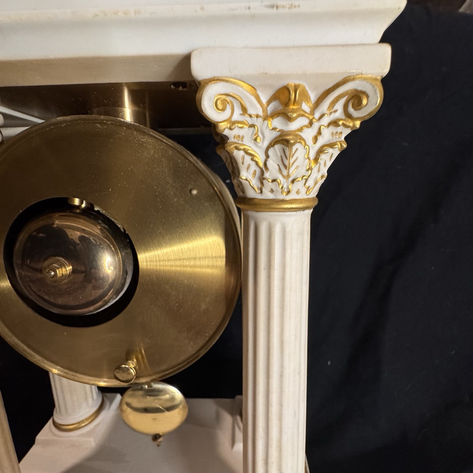 Franklin Mint & Hermle Empress Josephine bisque-porcelain clock