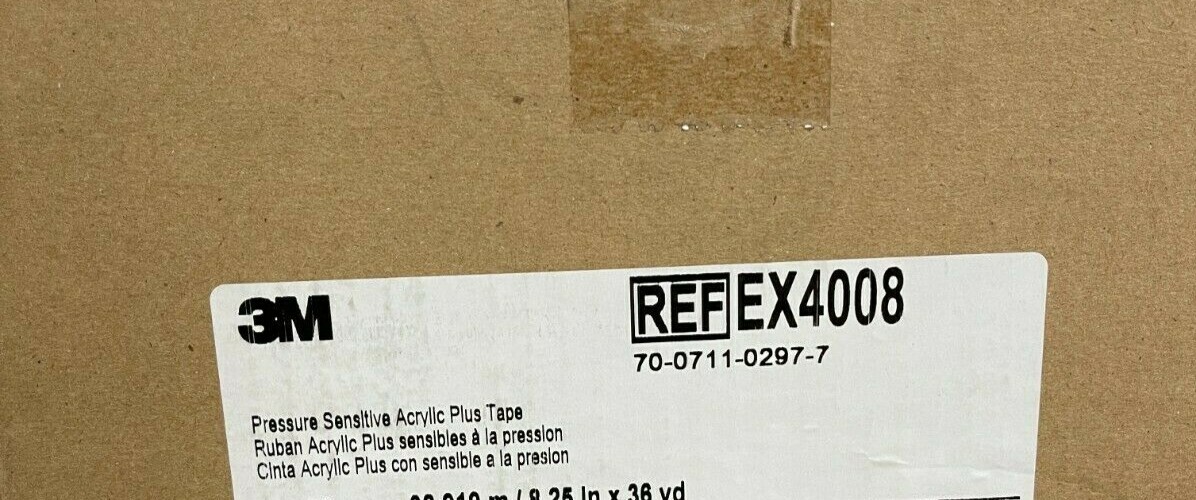 3M EX4008 36yd 7.5mm Double Sided Acrylic Plus Automotive Tape Roll AUTHENTIC!