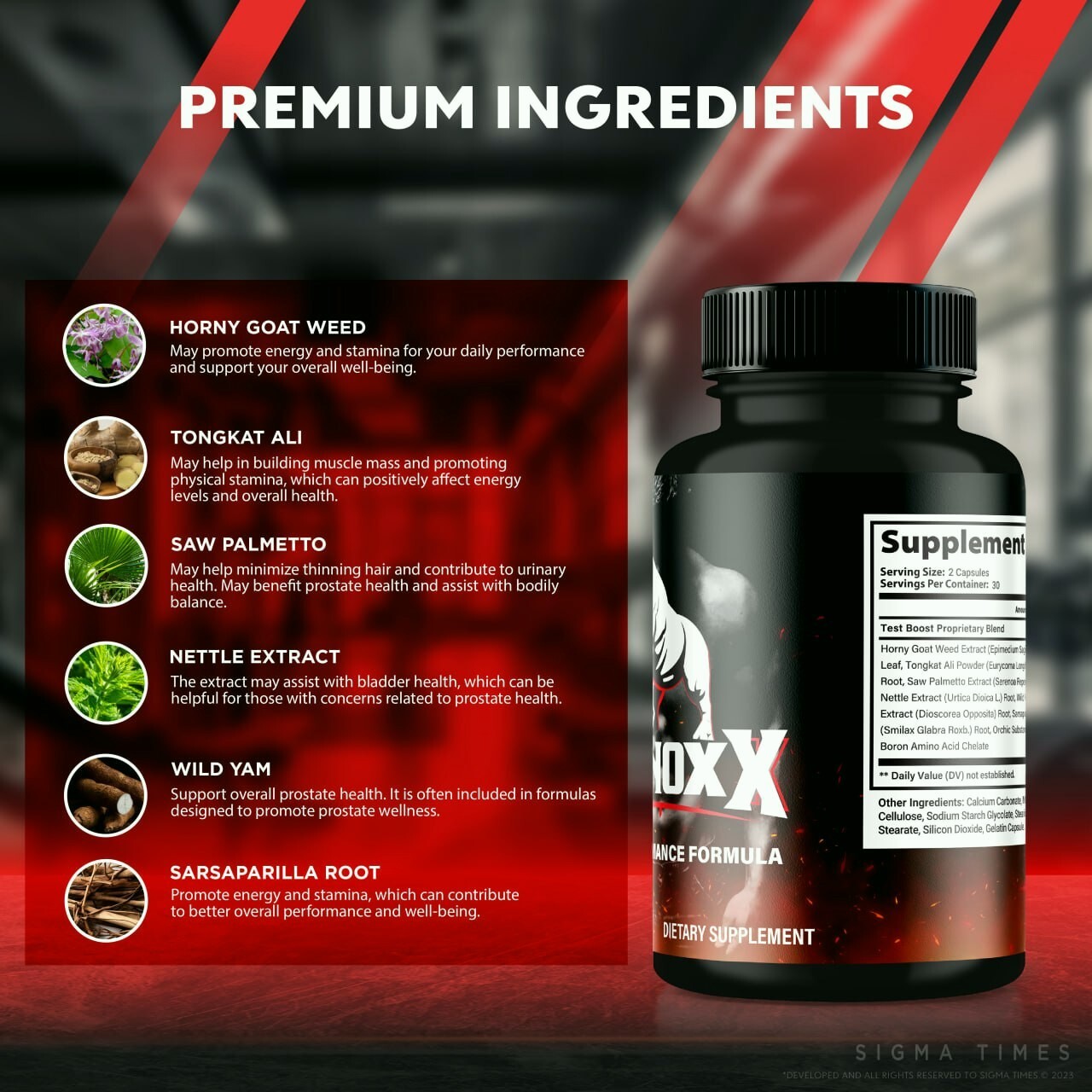 Rhinox X Enhancement Pills for Men, Supports Performance & Male Energy 60ct