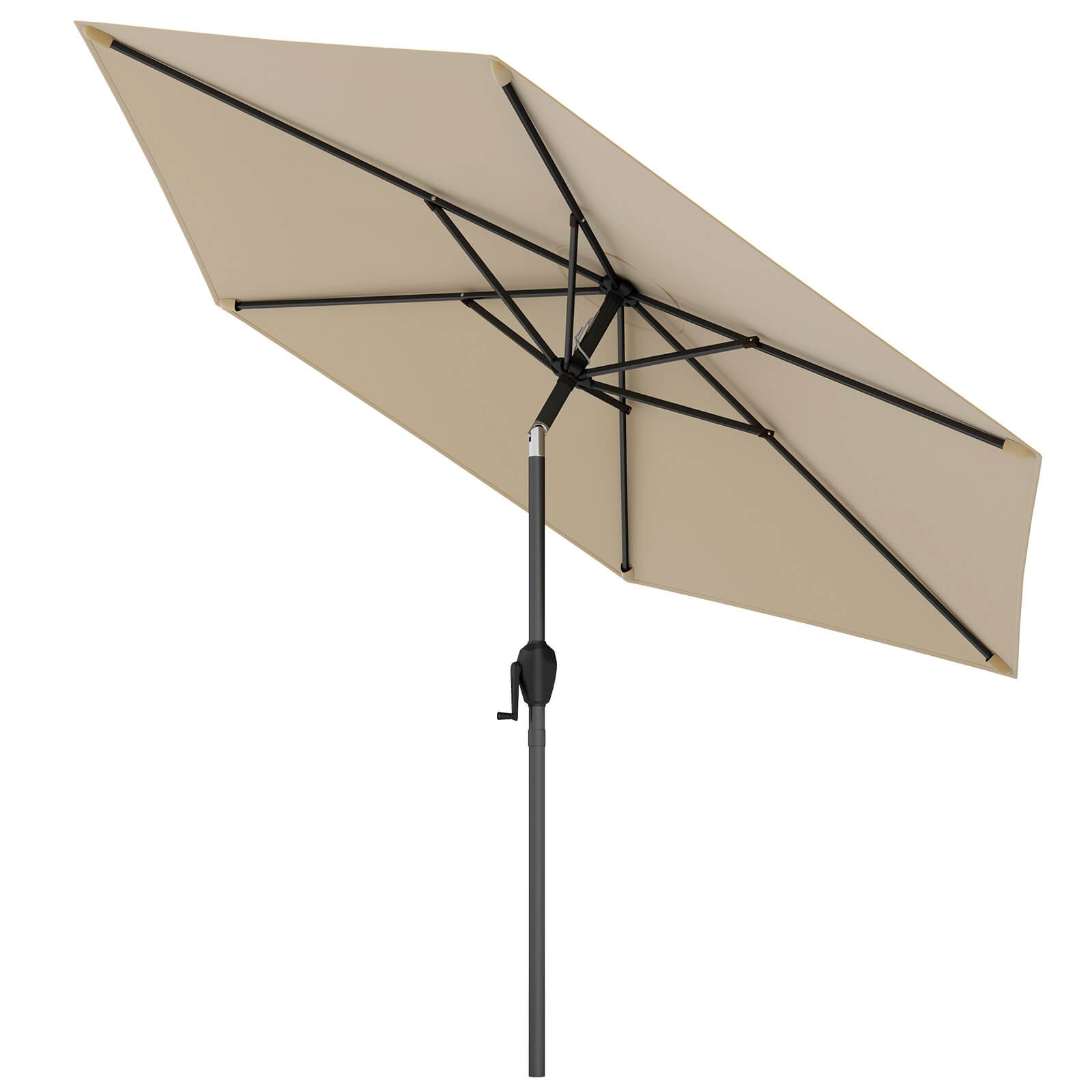 7.5 ft Patio Umbrella Outdoor Heavy Duty Market Umbrella w/ Push Button Tilt