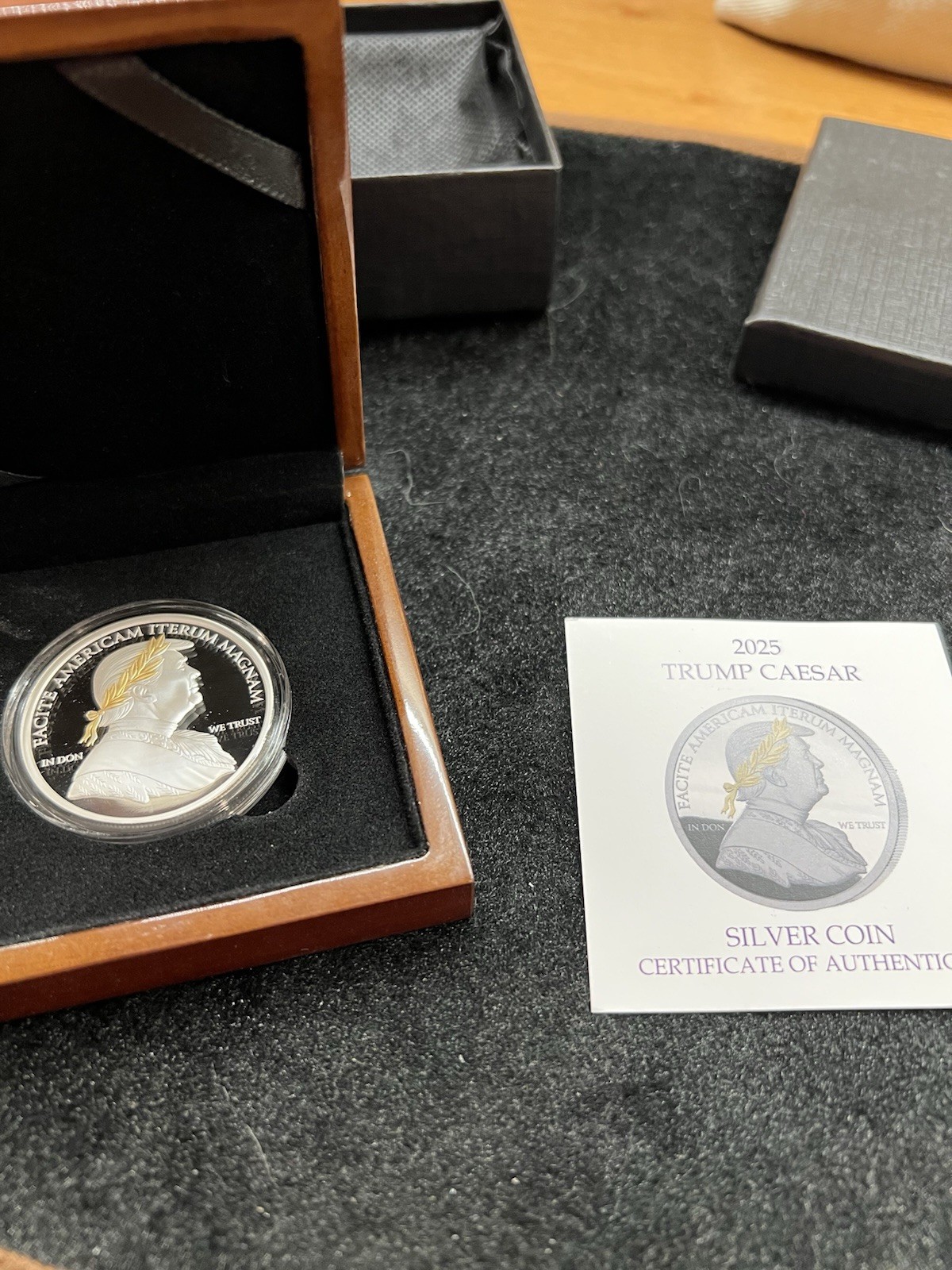 2025 Liberia Trump Caesar Proof 1 oz Silver Coin - 999 Minted ~ Free S/H