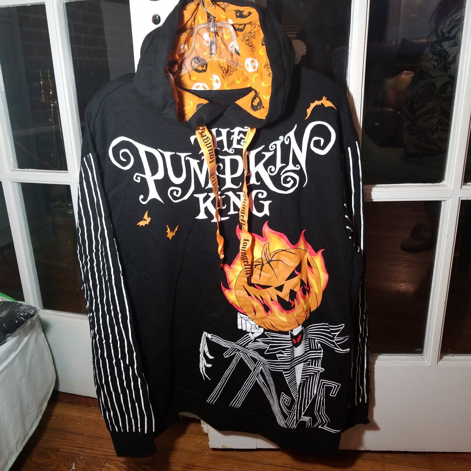 Size M Loungefly Disney The Nightmare Before Christmas Pumpkin King Hoodie