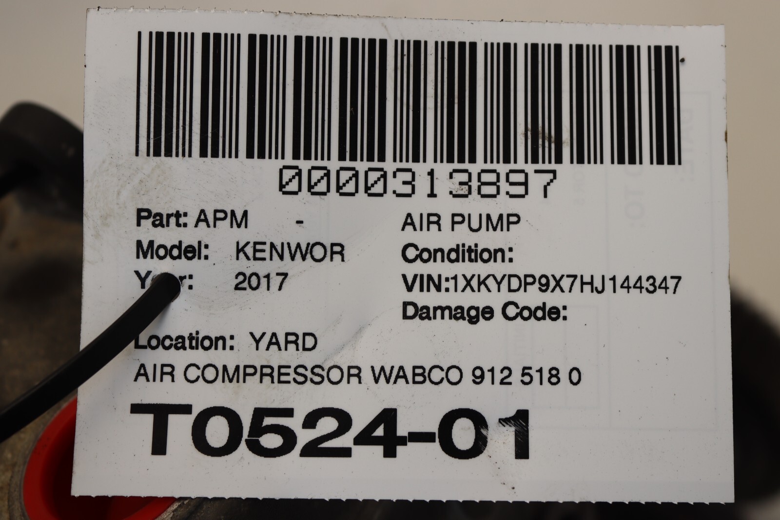 2013-2023 KENWORTH T680 PACCAR MX-13 AIR COMPRESSOR PUMP WABCO OEM