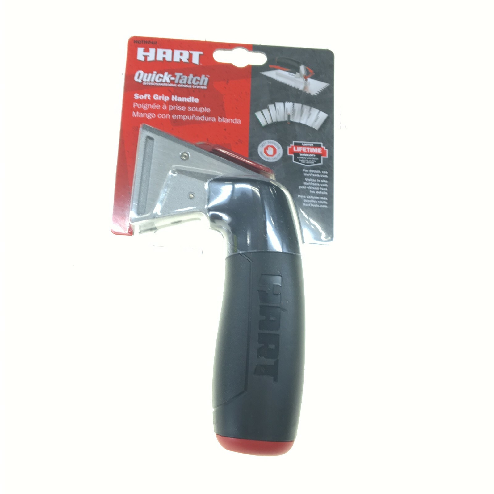 NEW HART QUICK TATCH SOFT GRIP INTERCHANGEABLE TROWEL HANDLE HQTH040