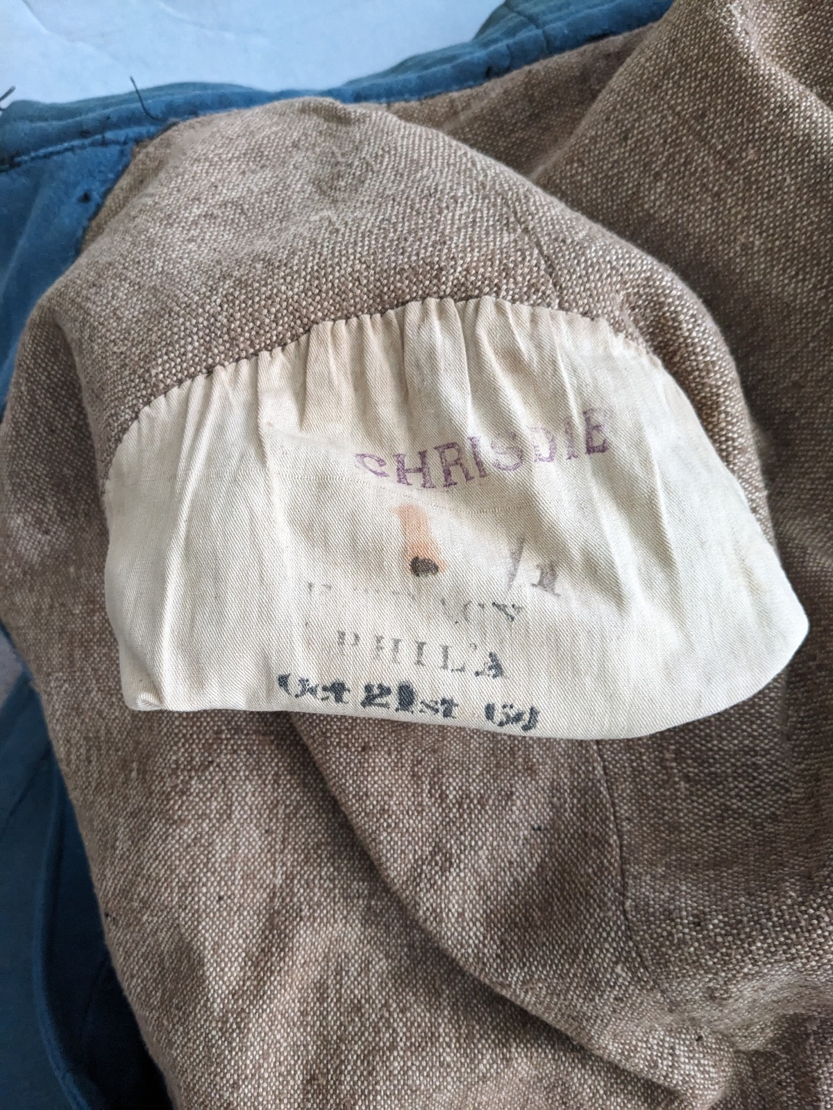 Original Civil War mounted troops overcoat. Solid.