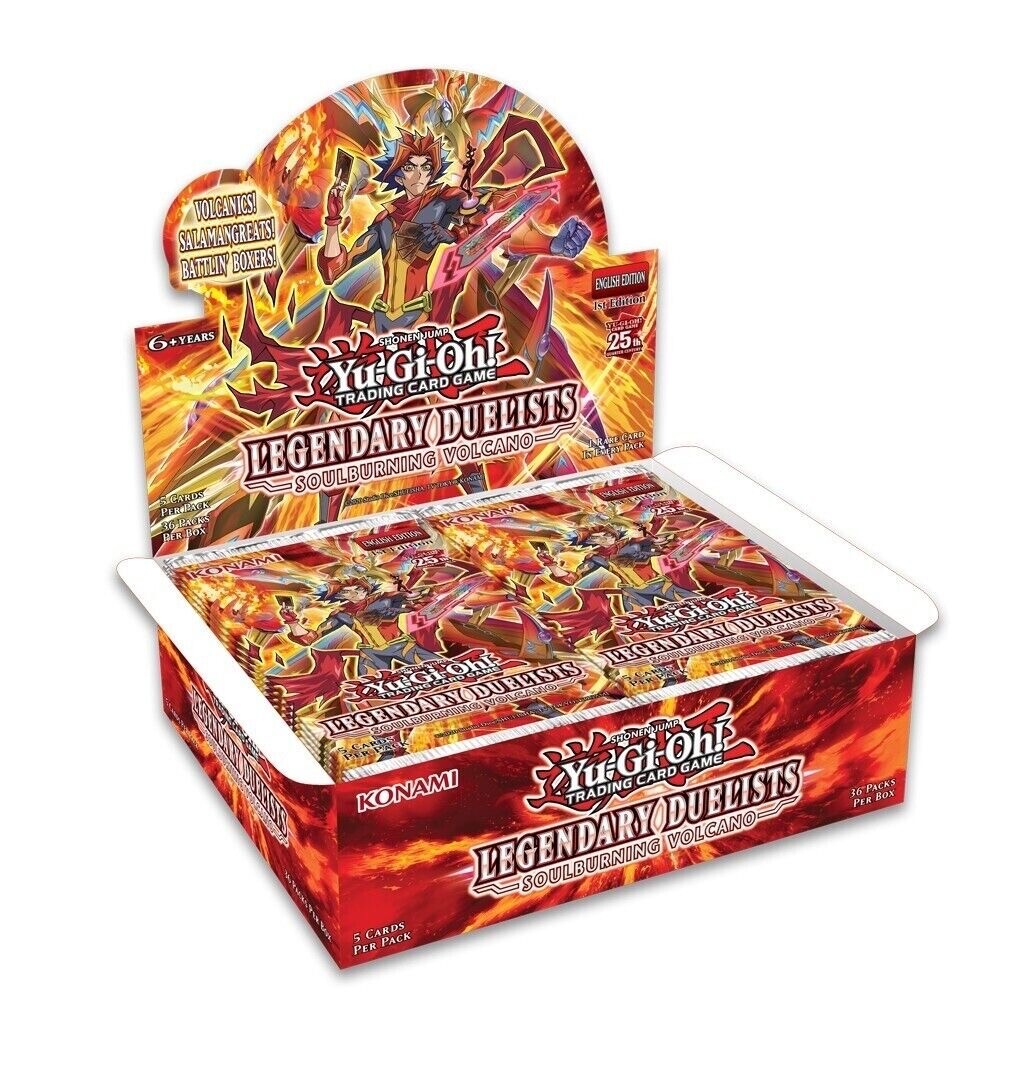 Yugioh Legendary Duelists: Soulburning Volcano Booster Box Sealed 1ST EDITION!