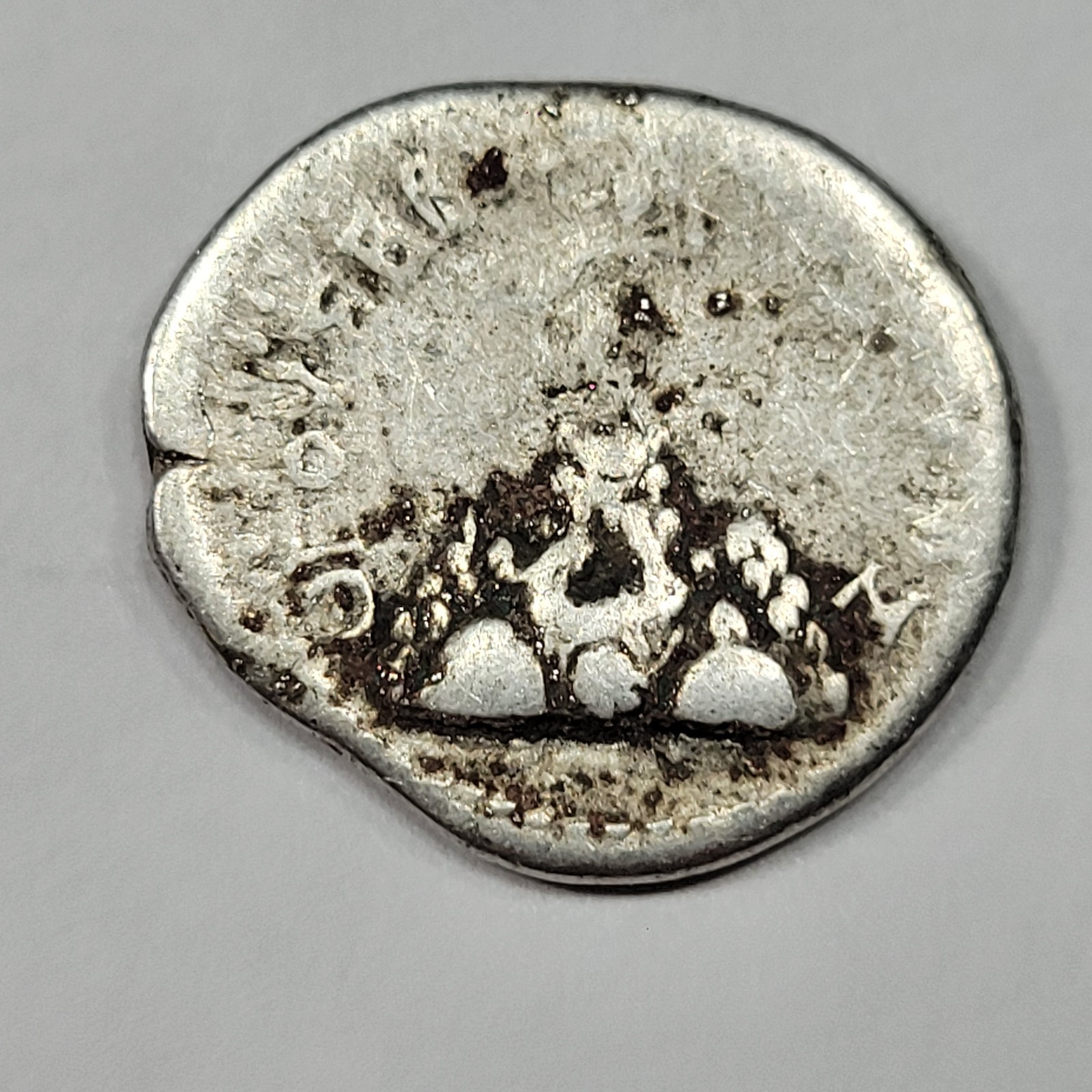 TIBERIUS AR Drachm ROME Cappadocia Caesarea 14-37 AD Helios Reverse *M691