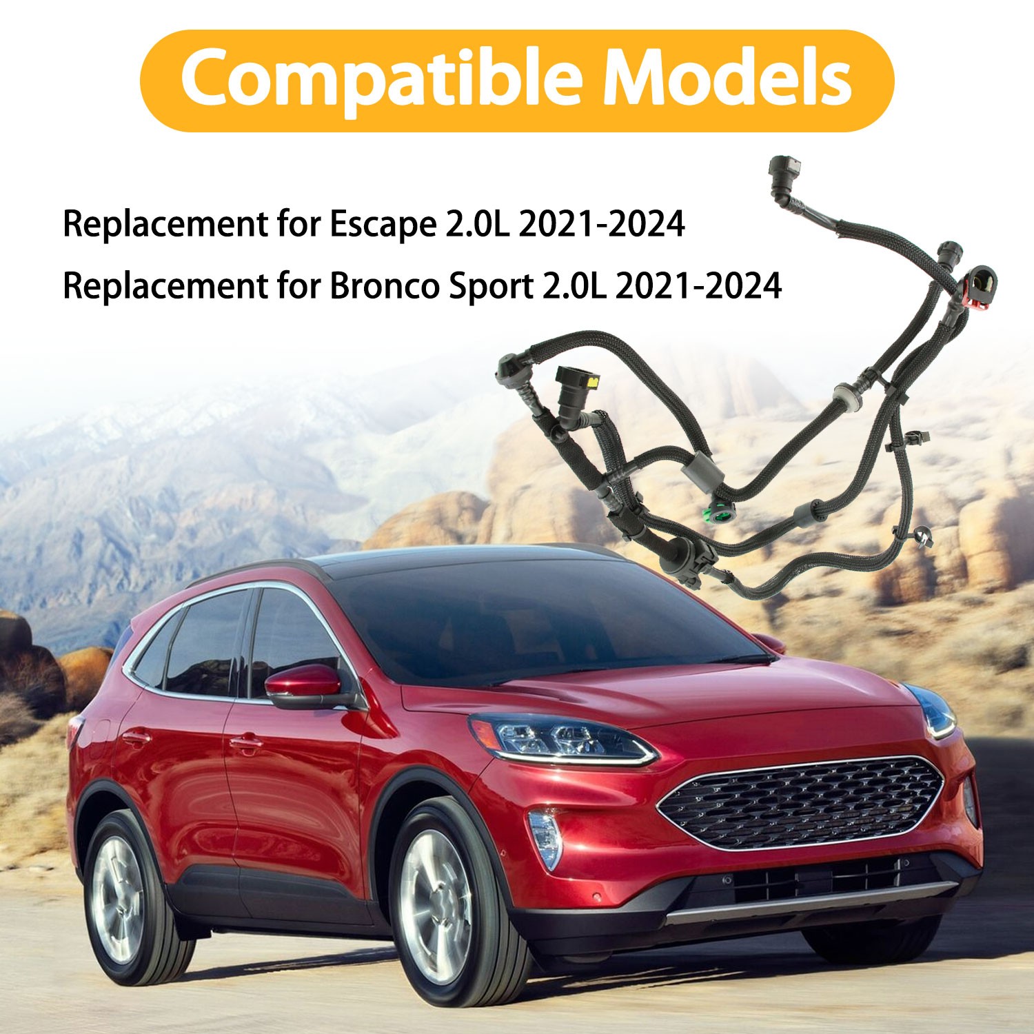 LX6Z-9D289-SJ FOR 2021-2024 Ford Bronco Sport 2.0L Fuel Vapour Separator Tube