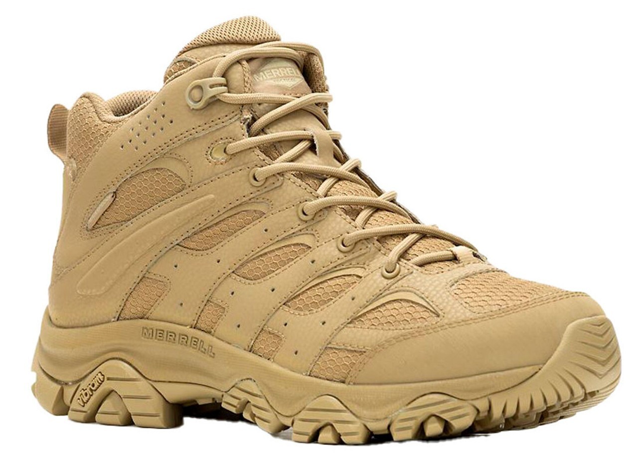 Merrell Moab 3 Mid Tactical Waterproof Coyote Boot for Men