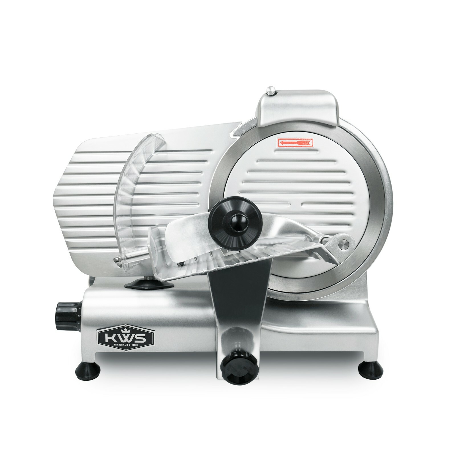 KWS Premium Commercial 320W Electric Meat Slicer 10" with Stainless Blade